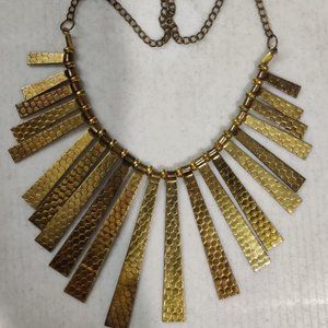 Gold unique necklace
